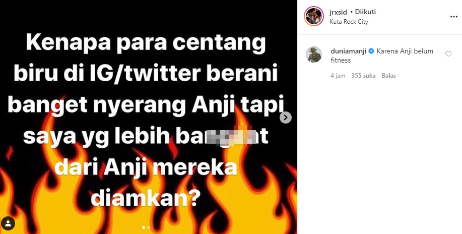 Anji Diserang Akun Centang Biru Soal Opini Covid-19, Jerinx SID: Kenapa Mereka Diamkan Saya?