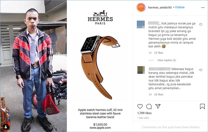 Saaih Halilintar terlihat sempat mengenakan barang-barang mewah ketika pergi ke sekolah disebut norak oleh warganet