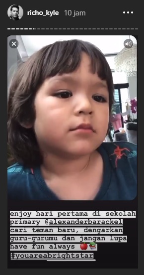 Tak Putus Silaturahmi, Ini Pesan Terbaru Richard Kyle untuk El Putra Jessica Iskandar