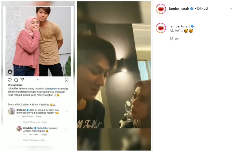 Fotonya Bareng Lesti Dikomentari Dinda Hauw, Rizky Billar: Jangan Mancing