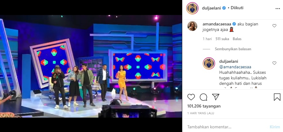 Digosipkan Dekat, Perhatian Dul Jaelani ke Amanda Caesa Ini Bikin Fans Auto Baper