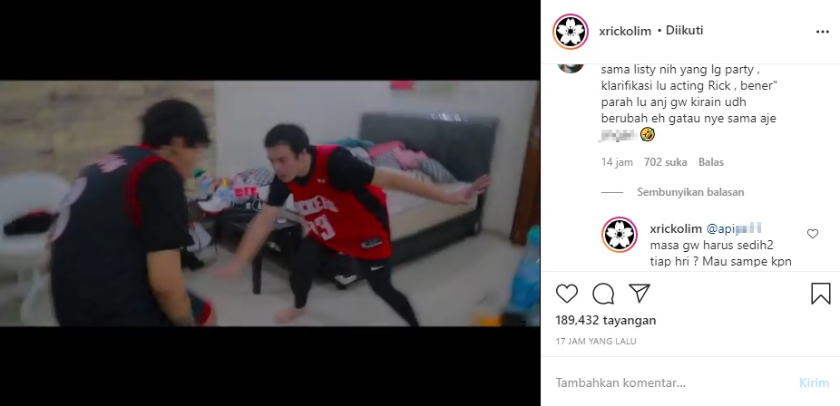 Klarifikasinya Disebut Akting, Ericko Lim Jawab Soal Video Pesta Ultahnya Ada Sosok Listy Chan