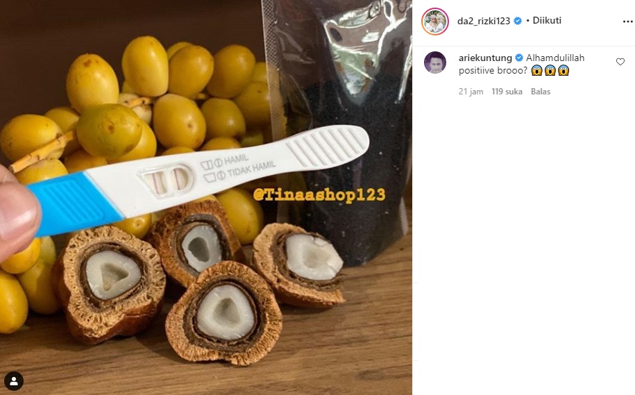 Rizki DA Pamer Foto Testpack Bergaris Dua Bikin Kaget, Arie Untung: Positif Bro?