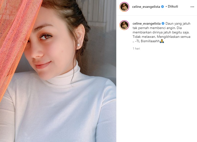 Sematkan Kata Bismillah di Foto Selfie Cantik, Agama Celine Evangelista Kembali Jadi Perbincangan