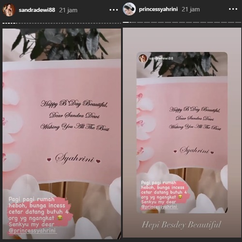 Syahrini Bikin Rumah Sandra Dewi Heboh, Mantan Reino Barack Ternyata Dapat Kiriman Ini