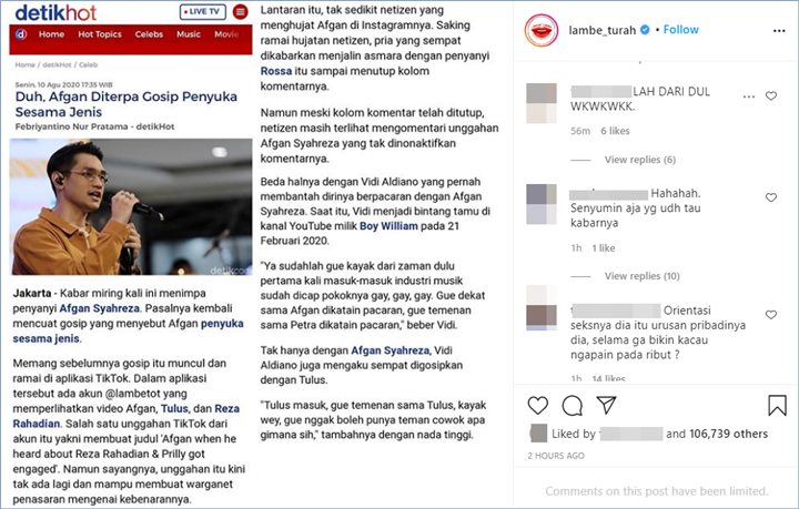 netizen mengaku sudah mengetahui mengenai kabar jika afgan adalah penyuka sesama pria
