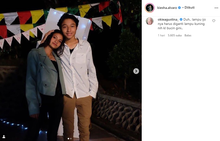 Sebut Kiesha Alvaro Bucin Usai Posting Foto Mesra Bareng Pacar, Okie Agustina Was-was Ancam Begini