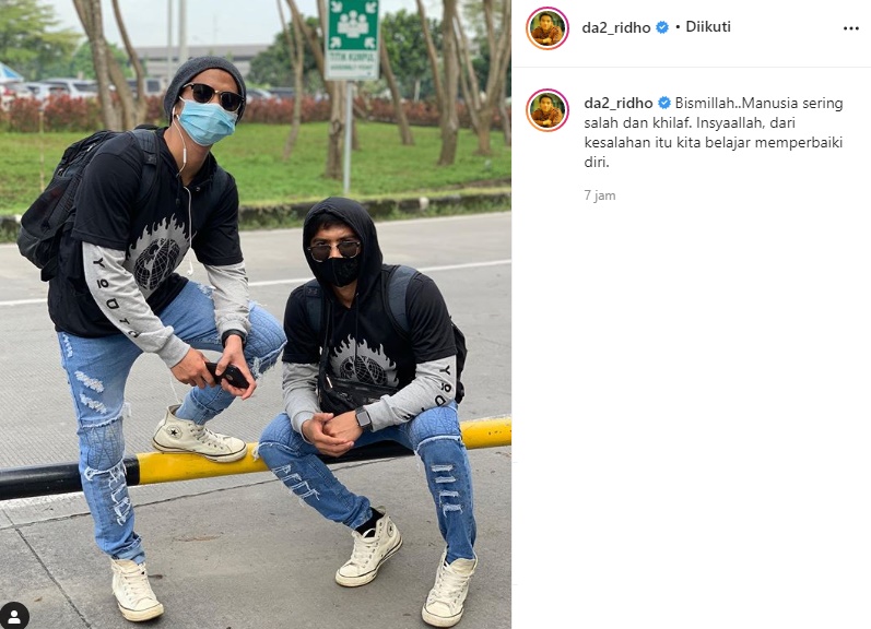 Ucapannya Jadi Kontroversi, Ridho DA Foto Bareng Kembaran Singgung Soal Khilaf Disambut Sinis