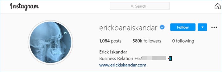 erick iskandar terlihat meng-unfollow semua akun yang ia ikuti sebelumnya termasuk sang adik yakni jessica iskandar
