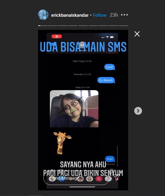 el barack mengirimkan potretnya yang diedit kepada erick iskandar