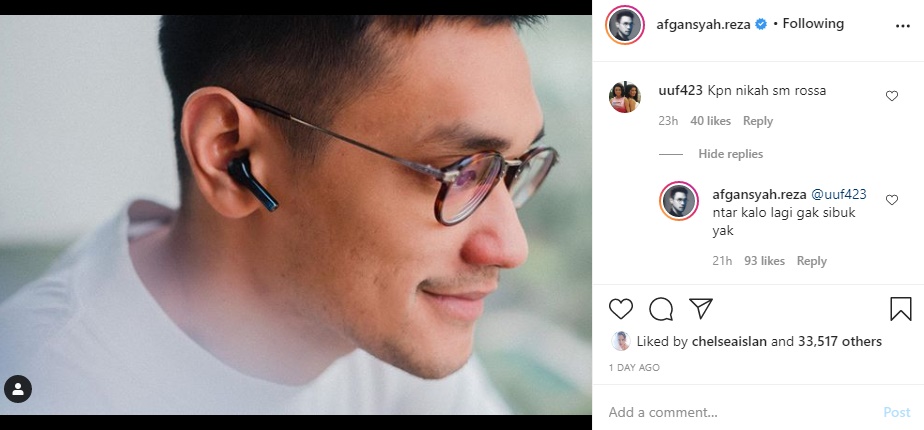 Ditanya Kapan Nikahi Rossa, Afgan Jawab Begini