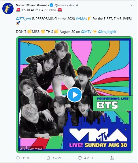 BTS Disebut Lakukan Pre Recording untuk \'MTV Video Music Awards 2020\', Begini Tanggapan Big Hit