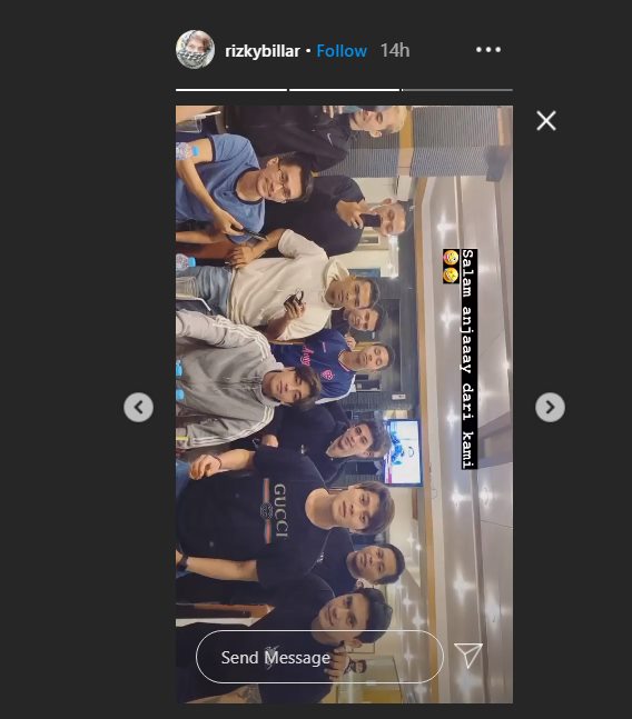 rizky billar sontak langsung membuat video bersama dengan segerombolan pria usai hebohnya pemberitaan lutfi agizal menyebutkan anjay kata tidak baik
