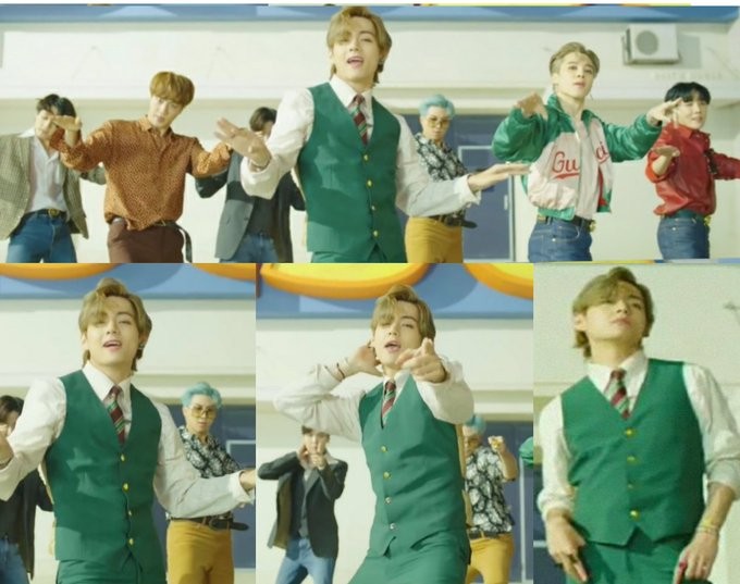 Masih Tampil Bak Pria Bule dengan Rambut Pirang, Penampilan V di Teaser MV \'Dynamite\' Jadi Trending