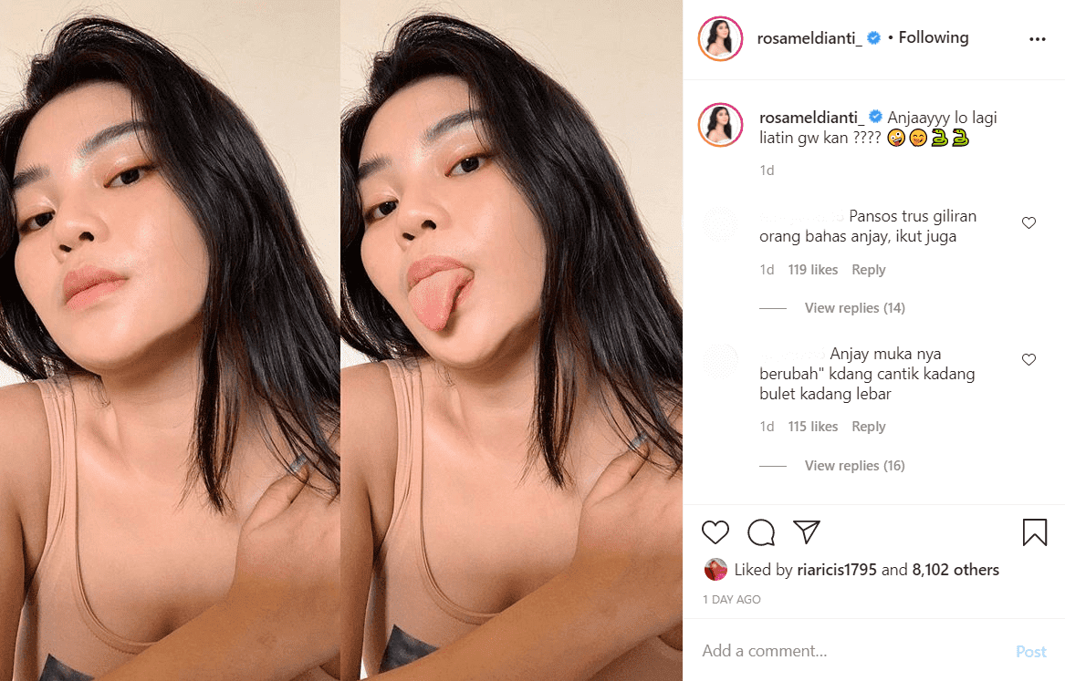 Ikut-ikutan Bilang \'Anjay\', Rosa Meldianti Ramai Diejek Netizen Pansos