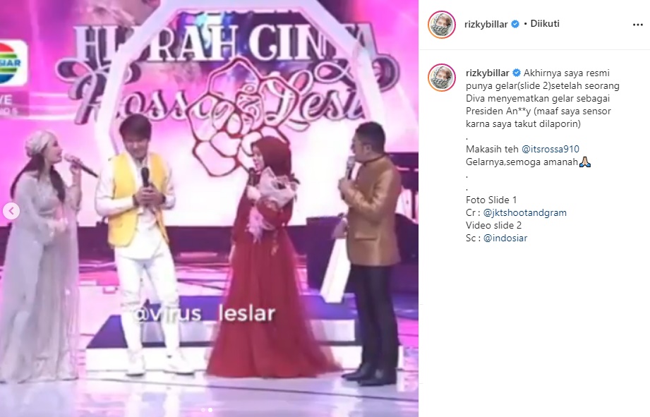 Dapat Gelar ‘Presiden Anjay’, Rizky Billar Malah Takutkan Hal Ini