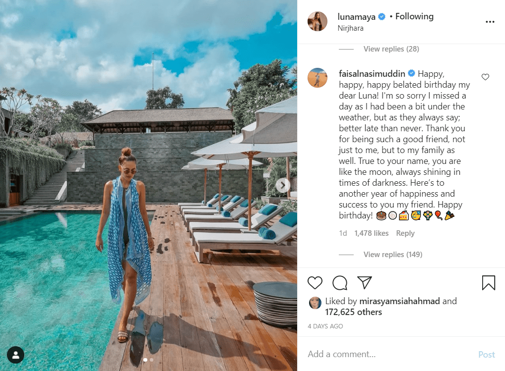 Dikabarkan Dekat, Luna Maya Dapat Pesan dan Ucapan Ultah Manis dari Seorang Pengusaha Malaysia Ini