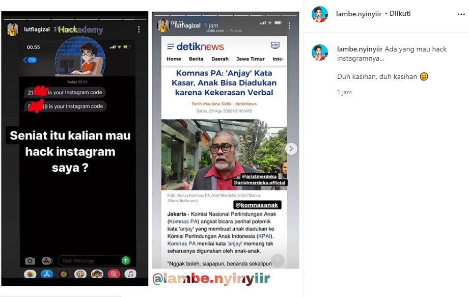 Tak Cukup Dihujat Tanpa Ampun, Lutfi Agizal Ternyata Juga ‘Diserang’ Hacker?