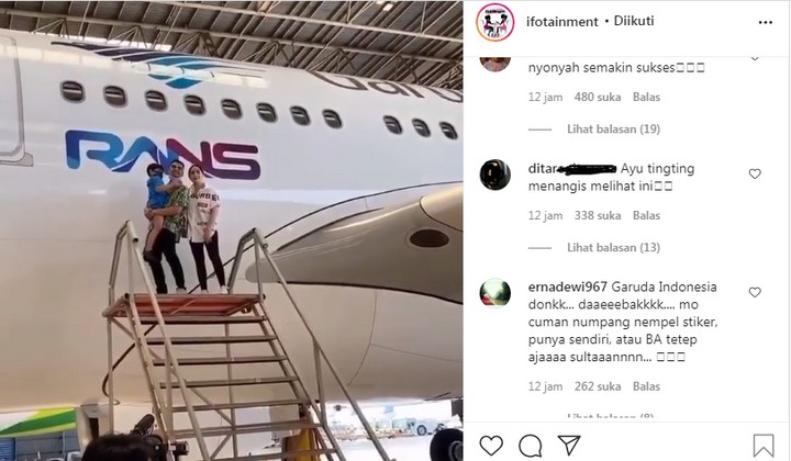 Ada Logo RANS di Badan Pesawat Garuda Indonesia, Nama Pendangdut Ini Malah Terseret