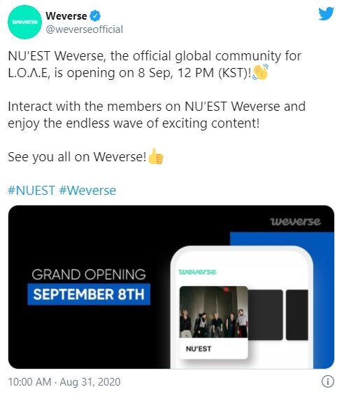 NU’EST Akan Segera Bergabung dengan Weverse