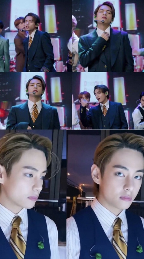 Tampil Super Tampan di MTV Video Music Awards, V Jadi Treding Topik dan Dijuluki \'Pria Berjas Biru\'