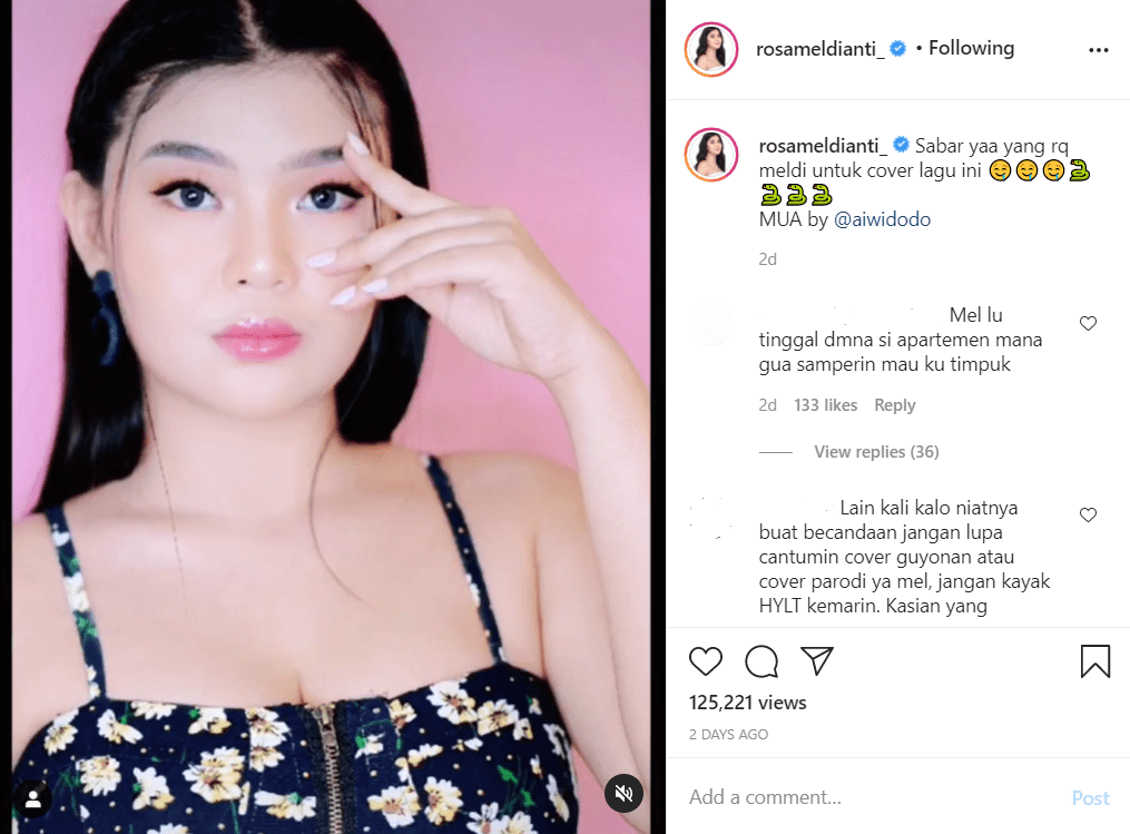Rosa Meldianti Ngaku Bakal Cover Lagu \'Ice Cream\' BLACKPINK, Netter: Please Jangan!