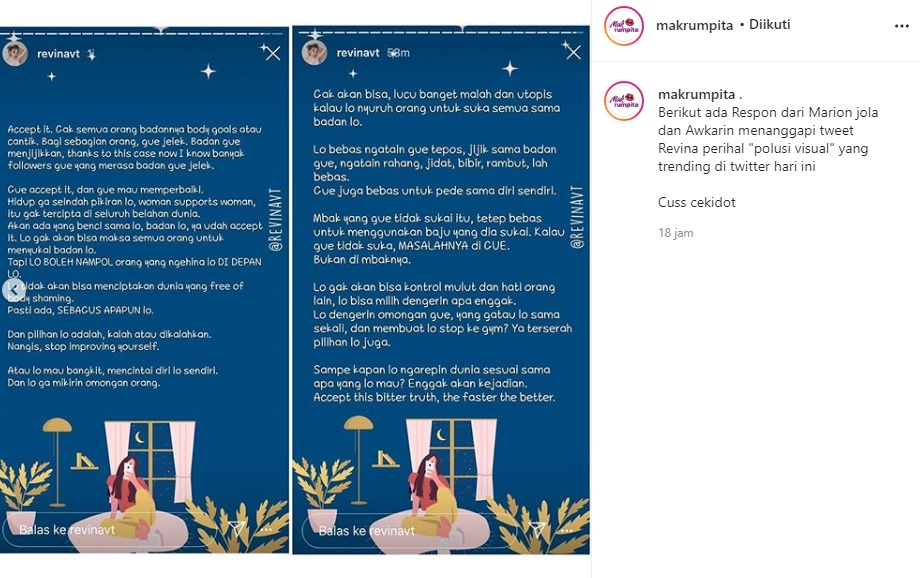 Menolak Disebut Jilat Ludah Sendiri, Klarifikasi Revina VT Malah Dicibir Aneh