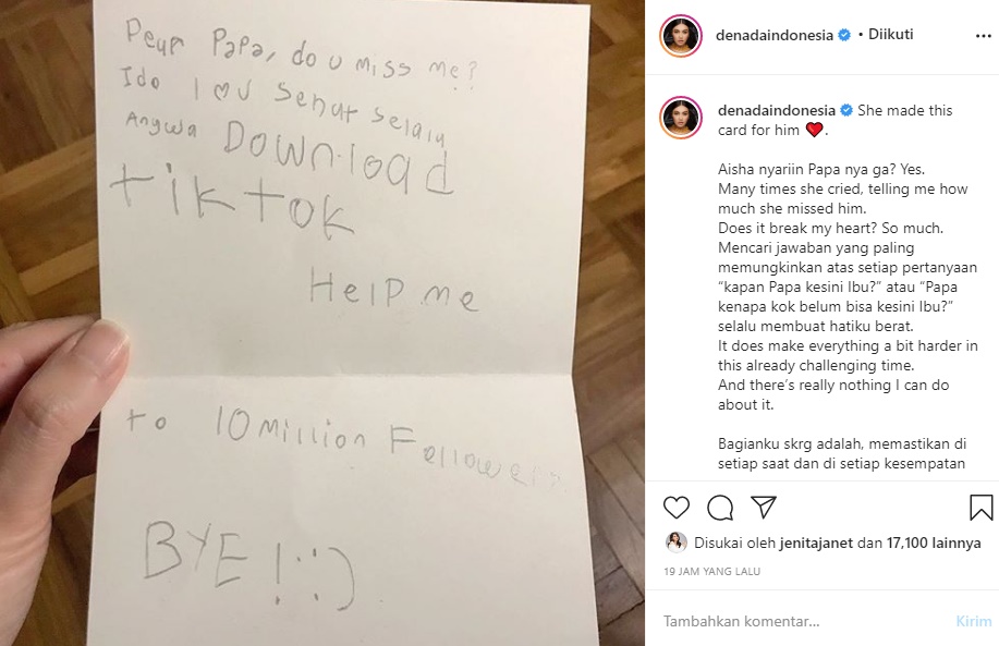 Putri Denada Sering Nangis Mencari Sosok Jerry Aurum, Pesan Aisha untuk Sang Ayah Menyayat Hati