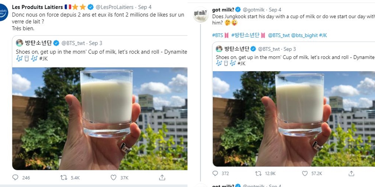 Kena \'Efek Jungkook\', Kenaikan Ekonomi Gara-Gara Susu di AS Naik dan Bikin Merk Ini \'Kesal\'