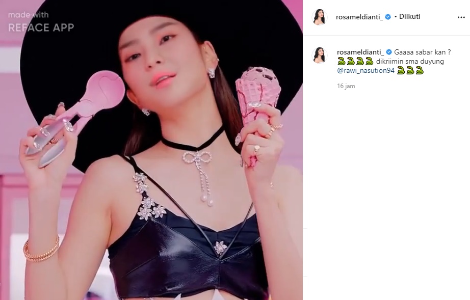 Rosa Meldianti Pamer Hasil Editan Wajahnya Jadi Member BLACKPINK, Sukses Kantongi Pujian?