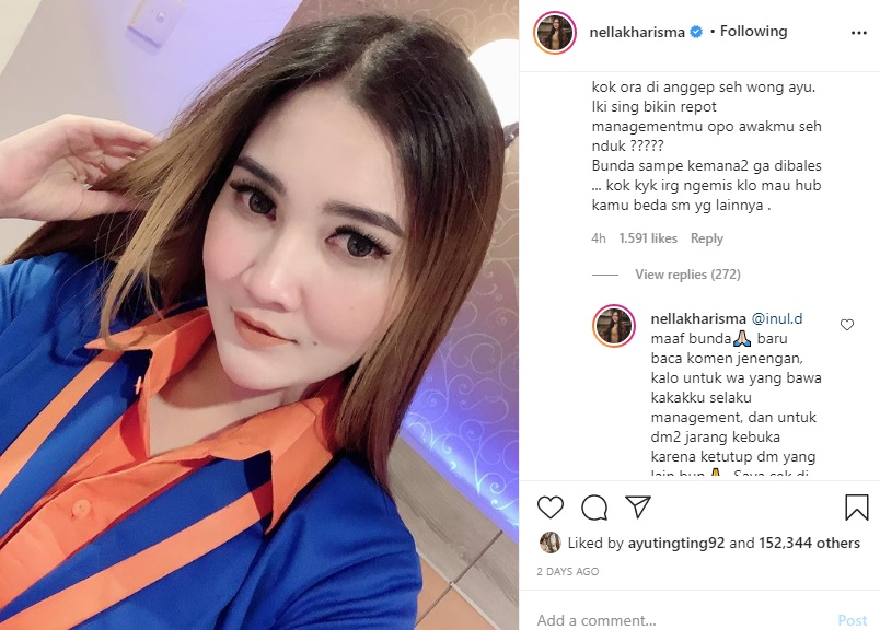 Nella Kharisma Akhirnya Respon Begini Usai Disebut Tak Gubris Pesan dari Inul Daratista