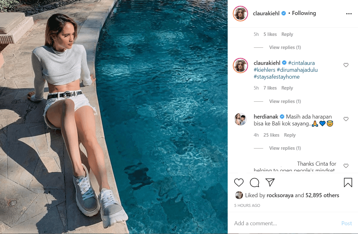 Cinta Laura Curhat Sedih Bila Jakarta Bakal PSBB Lagi, Sang Ibu Beri Komentar Begini