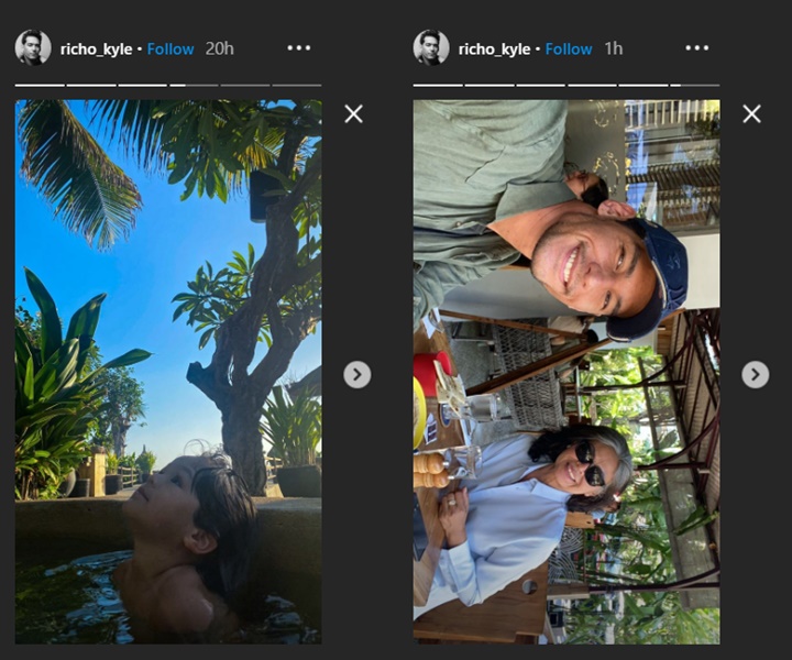 richard kyle membagikan momen bersama dengan el barack alexander dan sang ibu melalui akun instagram pribadinya