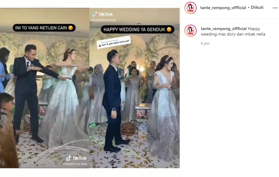 Nella Kharisma Cantik Bergaun Pengantin Asyik Joget, Kerumunan Tanpa Masker Jadi Sorotan