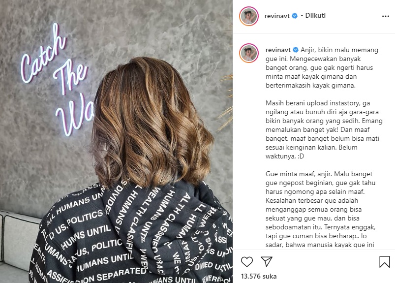 Minta Maaf Usai Cuitan ‘Polusi Visual’ Bikin Geger, Revina VT: Kasih Gue Kesempatan