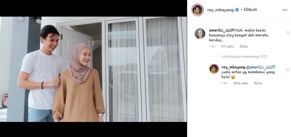 Beri Hadiah Dinda Hauw Motor Malah Dicibir Alay, Rey Mbayang Balas Makjleb Singgung Soal Setan