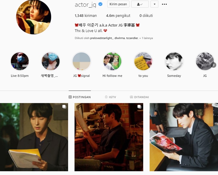PIni Alasan Lee Jun Ki Ogah Ganti Profil Instagram Meski Pakai Foto 15 Tahun Silam