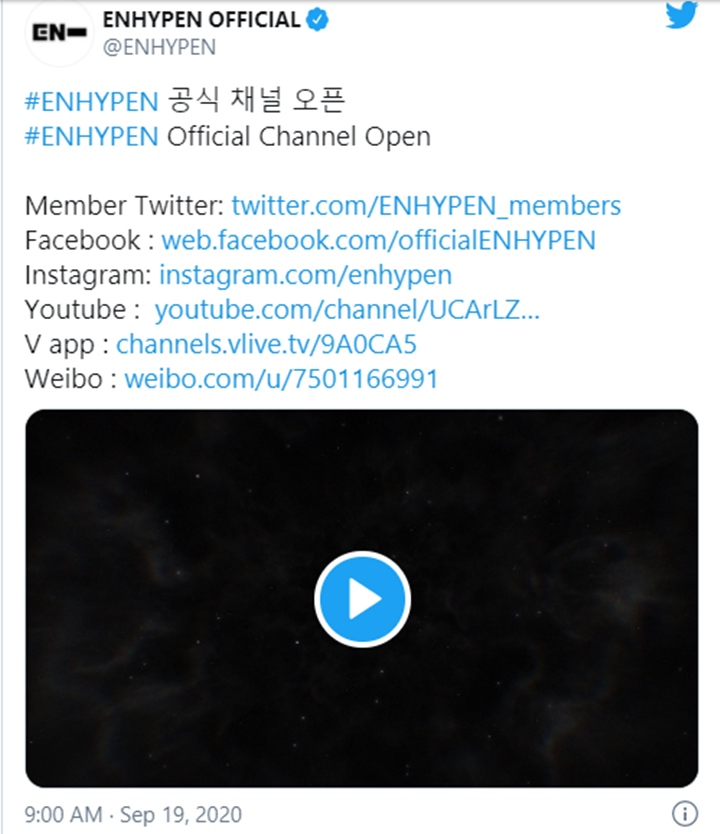 PENHYPEN Umumkan Akun Medsos Resmi Hingga Bocorkan Jadwal Promo Dan Logo Grup