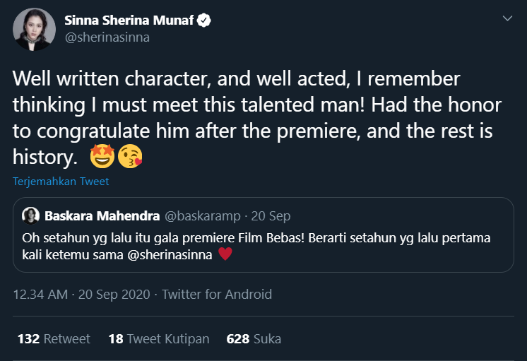 Kenang Momen Pertemuan Pertama, Baskara Mahendra dan Sherina Ternyata Baru Kenal Setahun Lalu