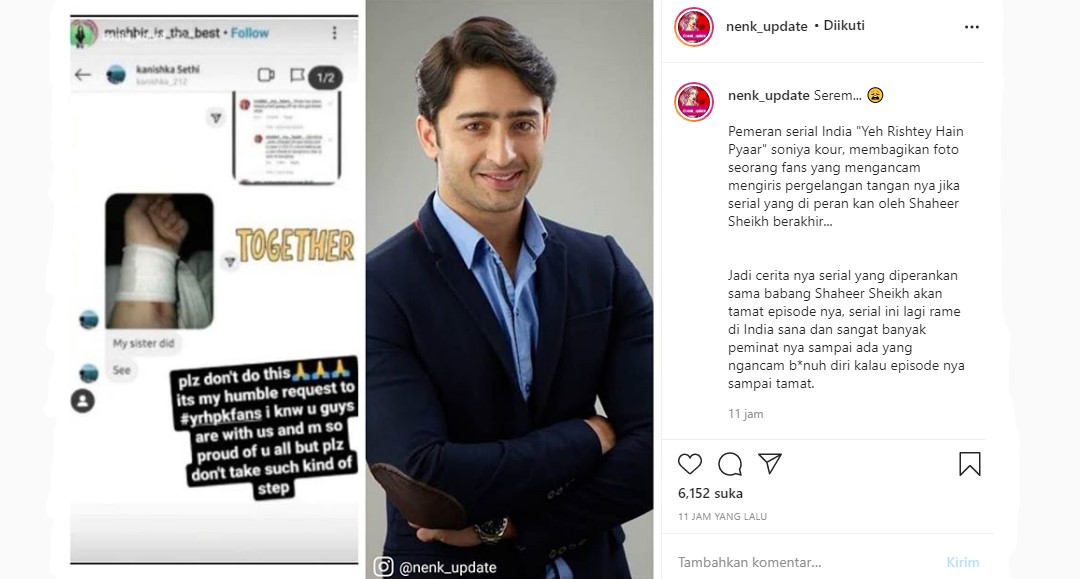 Fans Ancam Bunuh Diri Jika Serial TV Shaheer Sheikh Tamat