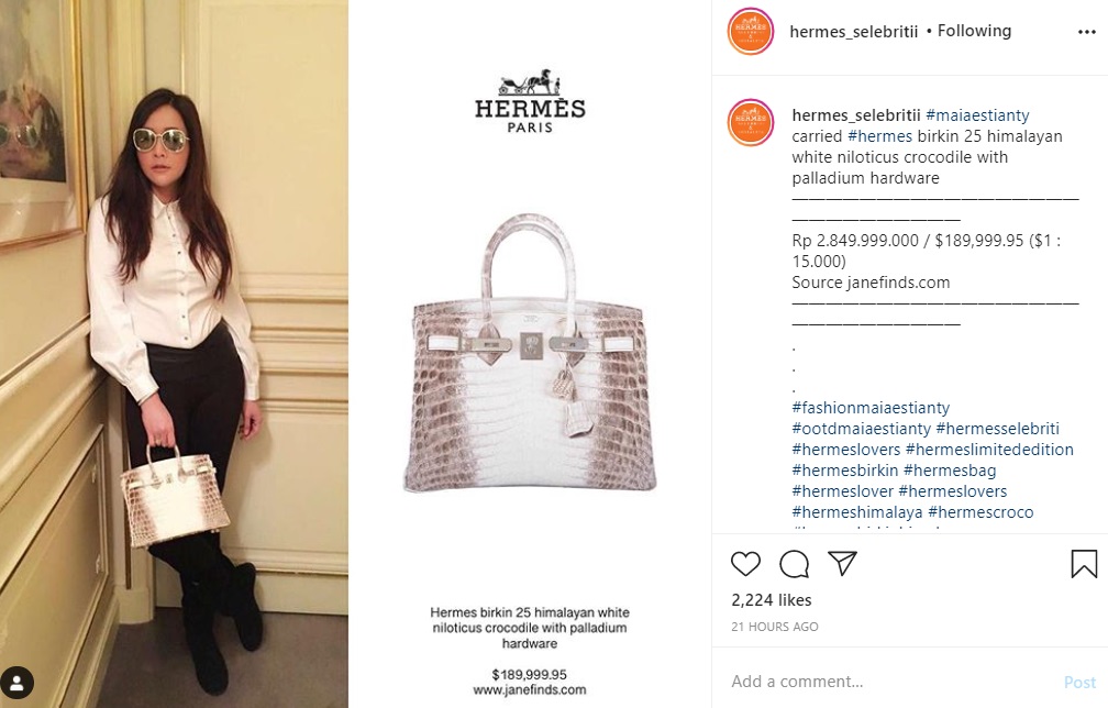 Mendadak Jadi Buah Bibir, Ini Potret Tas Maia Estianty yang Harganya Nyaris Rp 3 Miliar