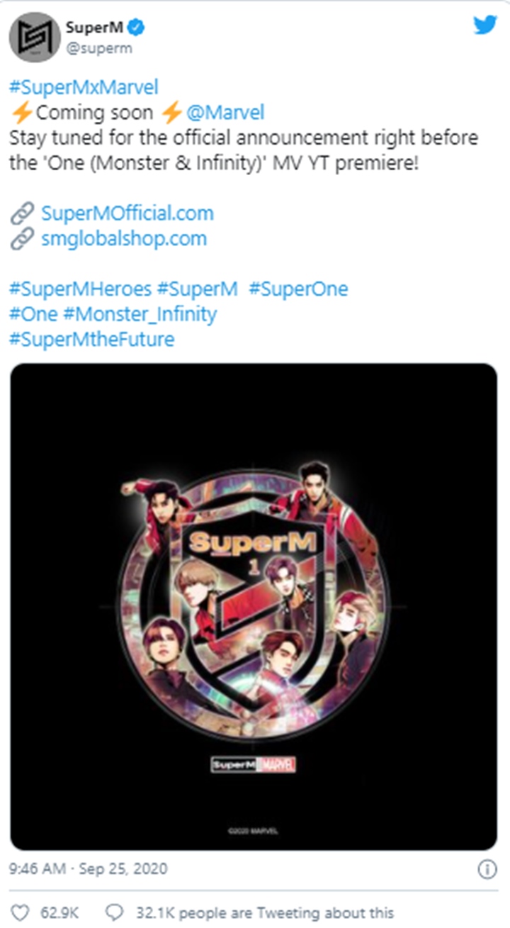 SM Entertainment Umumkan Kolaborasi SuperM dan Marvel, Seperti Apa?