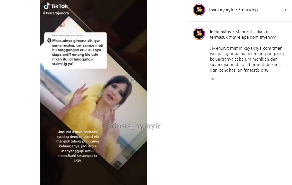 Perjanjian Sebelum Nikah Nia Ramadhani dengan Suami Soal Materi Jadi Sorotan, Banjir Pujian