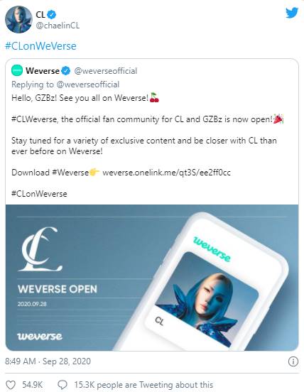 CL Dikonfirmasi Jadi Solois Pertama yang Gabung Weverse