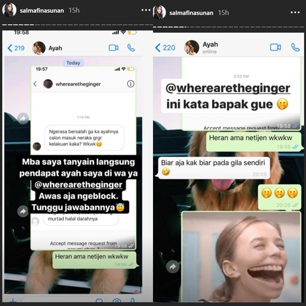 Dihujat Soal Neraka, Salmafina Tanyakan Pendapat Sunan Kalijaga Dapat Balasan Begini