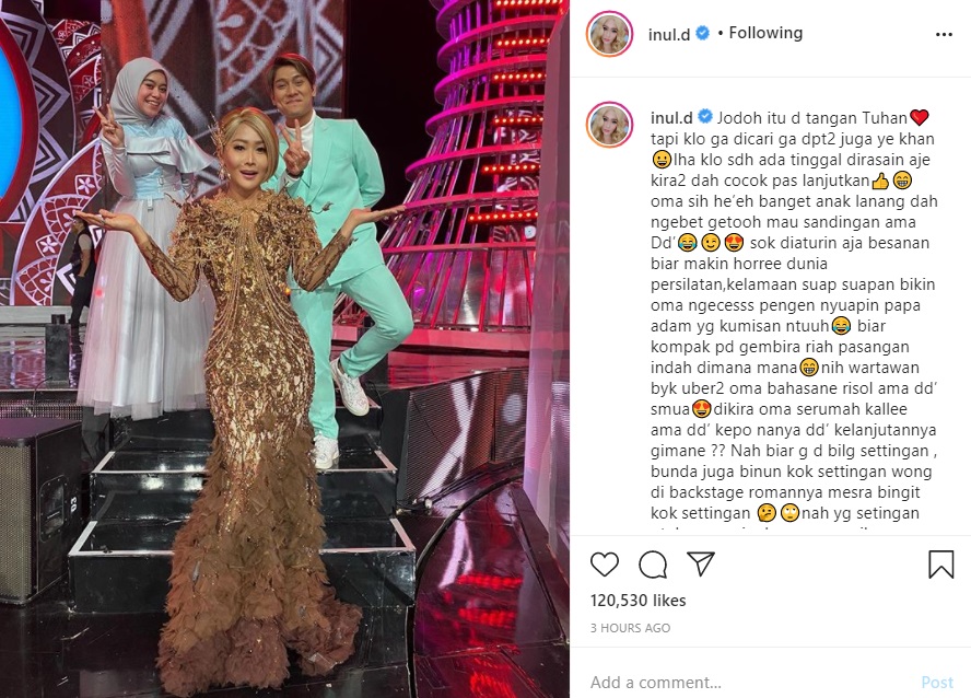 Inul Daratista Bingung Kedekatan Rizki Billar-Lesti Dicurigai Settingan, Tegaskan Fakta Ini