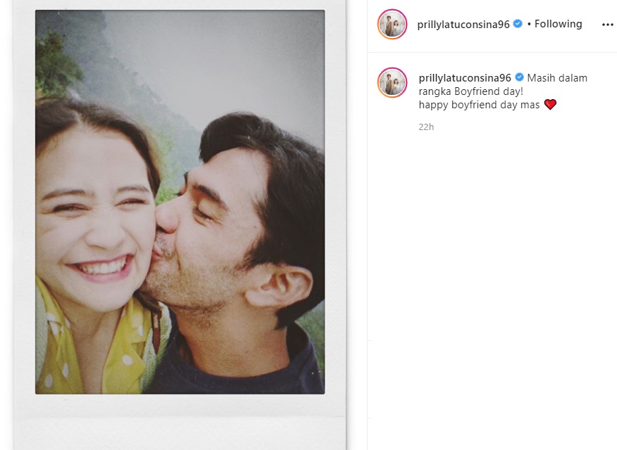 Prilly Latuconsina Pajang Foto Romantis Dicium Reza Rahadian, Langsung Diserbu Doa