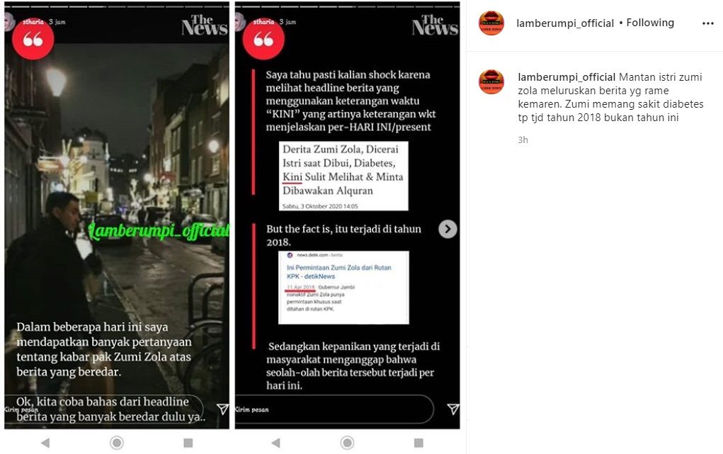 Mantan Istri Buka Suara Usai Zumi Zola Dikabarkan Alami Gangguan Penglihatan