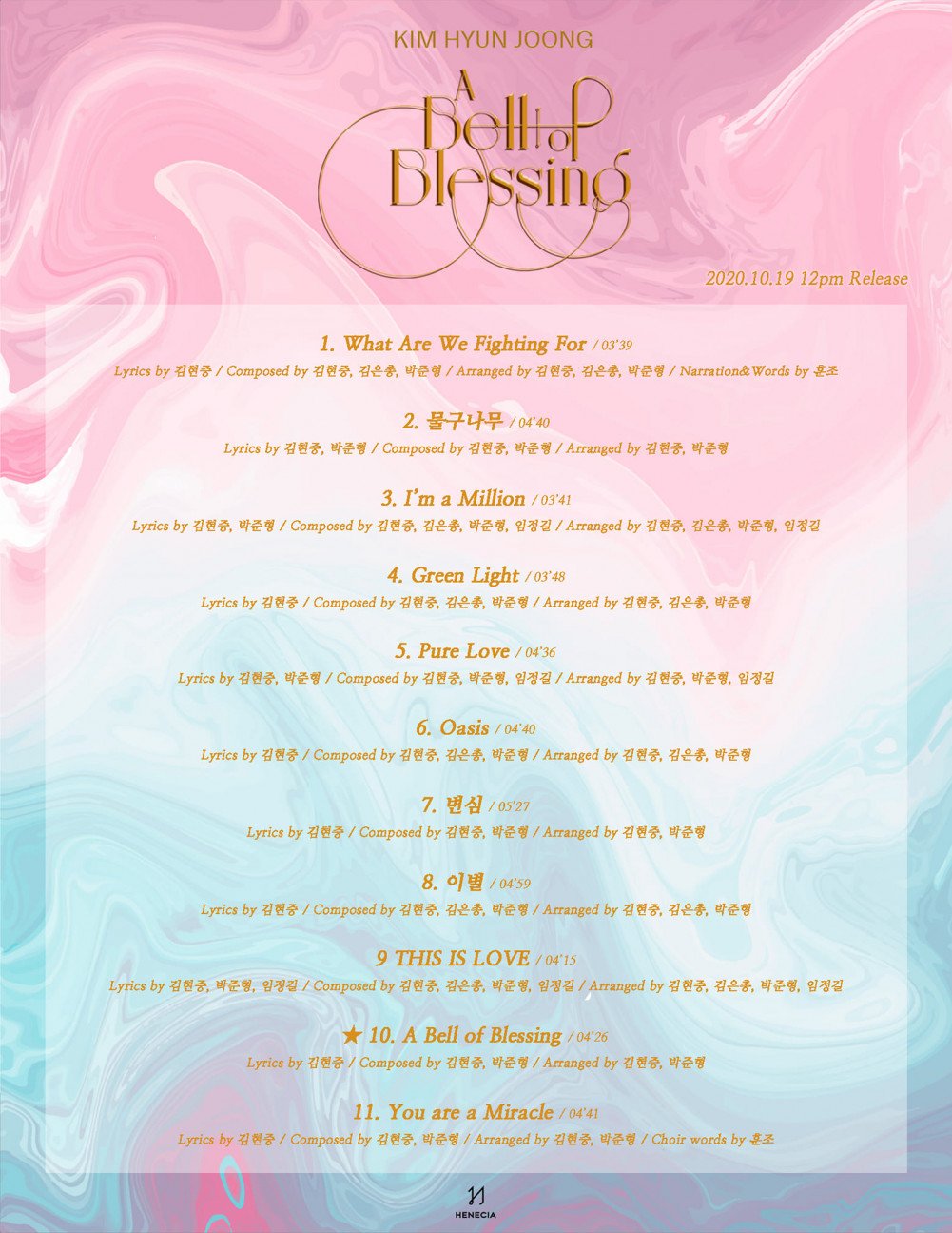 Kim Hyun Joong Siap Comeback Solo dengan \'A Bell of Blessing\'