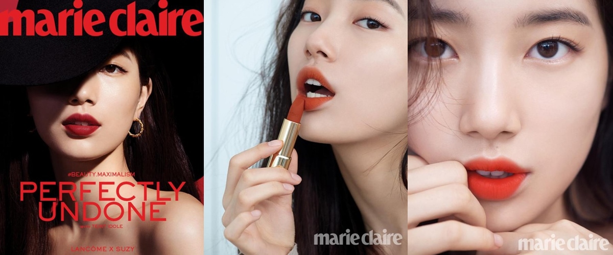 Suzy Bikin Kesensem Pancarkan Kecantikan Sempurna di Pemotretan Terbaru Bareng Lancome
